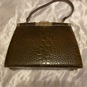 Dark brown handbag